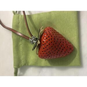 Tory Burch Strawberry Pendant Necklace